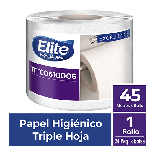 Papel Higiénico Triple Hoja Blanco x 1/24 45 mts