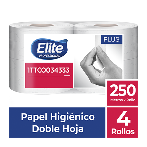 Papel higiénico industrial. Rollo de 150 metros con precorte